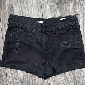Old Navy Black Denim Shorts